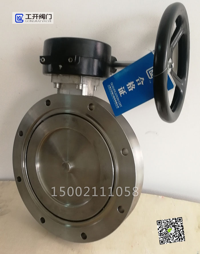 GI型高真空蝶閥手動渦輪式實物圖